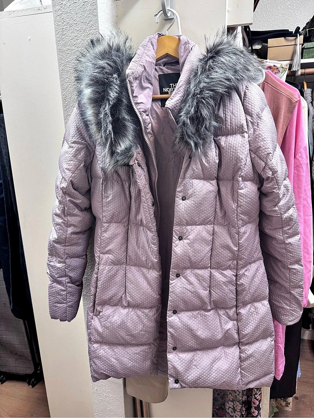 The North Face Women's Arctic Parka light purple Puffer Coat